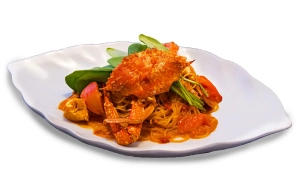 カニトマトパスタ1