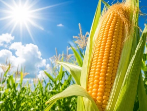 太陽ととうもろこし画像