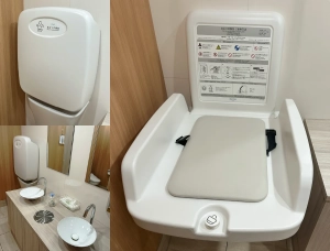 おむつ替え台のあるトイレ画像